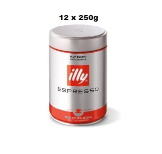 Illy  Espresso 12x 250g mleta káva 